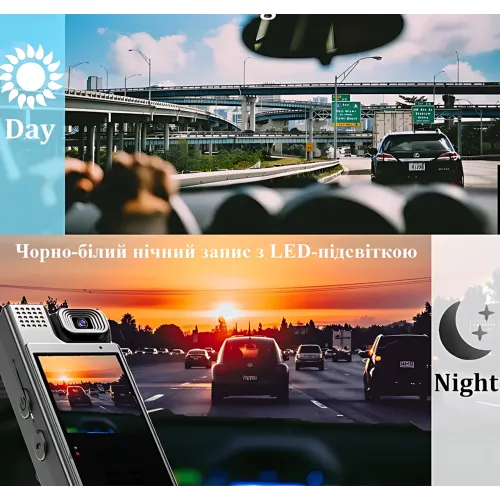 Нагрудна боді-камера L9 з дисплеєм 1.3 дюйма, АКБ 1200 мА·год, LED-підсвітка, Wi Fi та датчик руху - фото 7