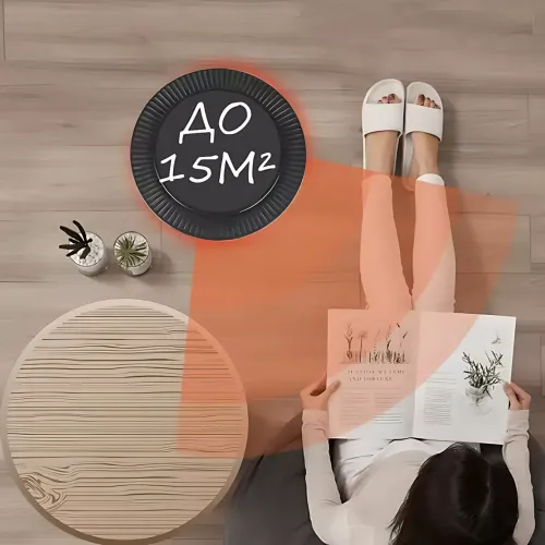 Тепловентилятор MS 5905 Domotec, 750/1500 Вт, керамічний нагрівач, обігрів та вентиляція до 15 м2 - фото 4