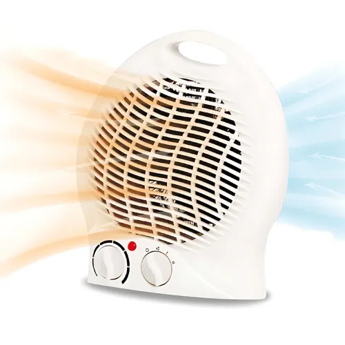 Дуйка Heater MS5902, тепловентелятор нагрівач Domotec до 20 м2, робота від розетки, потужність 2000 Вт, білий - фото 9