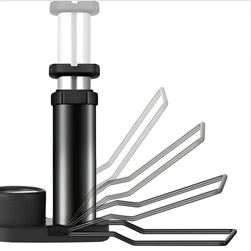 Насос ножний Air pump AND S98-2409-Y, двоциліндровий мінінасос з універсальним ніпелем і манометром - фото 9