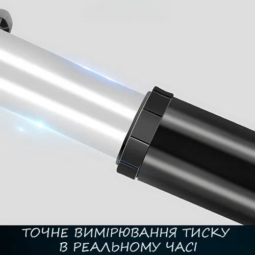 Насос ножний Air pump AND S98-2409-Y, двоциліндровий мінінасос з універсальним ніпелем і манометром - фото 2