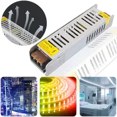 Адаптер 12V 25A METAL Long, импульсный блок питания негерметичный - 300W, пассивное охлаждение, IP20