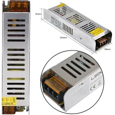 Адаптер 12V 35A METAL Long, импульсный блок питания - 300w, пассивное охлаждение, IP20