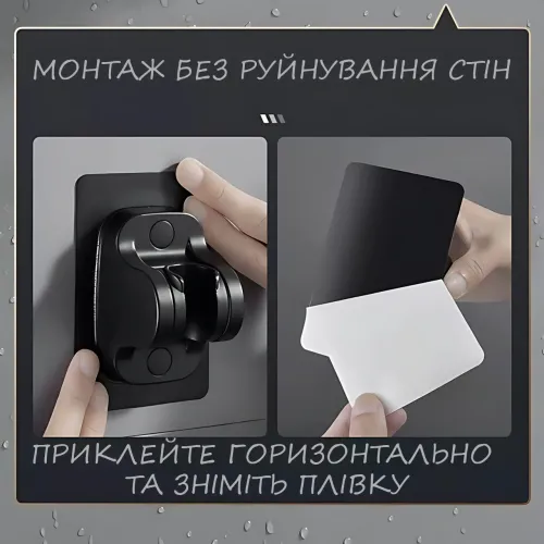 Лійка для душу Shower set AND, 6 режимів, з кнопкою стоп і самоочисним отвором, чорна душова насадка - фото 8