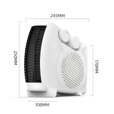 Дуйка Heater MS 5903 з терморегулятором, обігрівом і вентиляцією, потужністю 2000 Вт, індикатором роботи, 20 м2