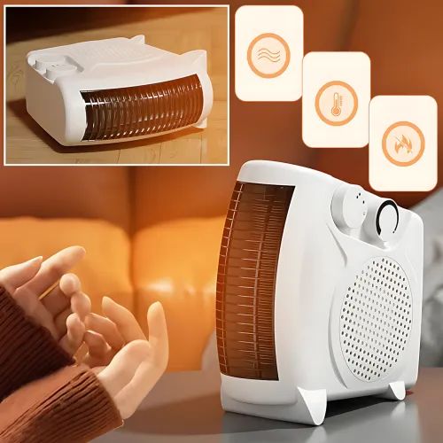 Дуйка Heater MS 5903 з терморегулятором, обігрівом і вентиляцією, потужністю 2000 Вт, індикатором роботи, 20 м2