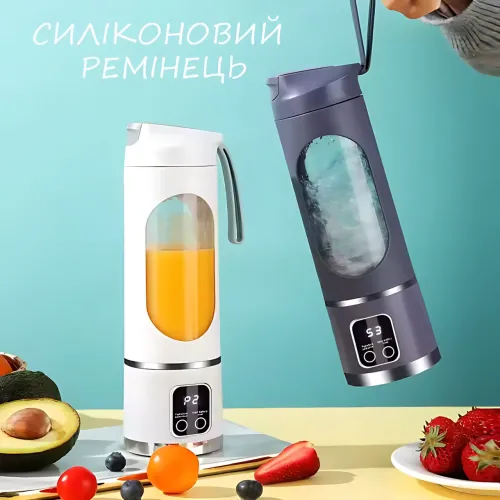 Электро блендер AND LY-638 с 12 лезвиями, 450мл, 1500 мАч, портативный измельчитель в бутылке, USB, 3 скорости - фото 6