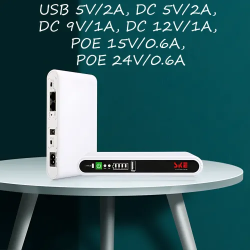 Безперебійник UpS живлення 8800 мА·год, ДБЖ 8800 мА·год з індикацією заряду, 17 Вт, роз'єми USB, POE, DC - фото 16