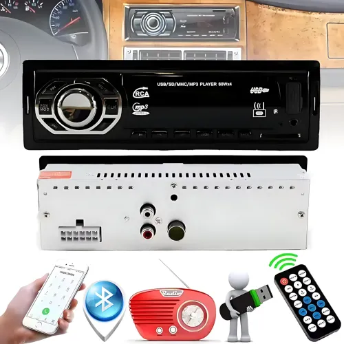 Авто аудиосистема с OEL-дисплеем, съемной передней панелью, поддержкой Multi-CD/TV/USB/Bluetooth, 60Втx4, 1DIN