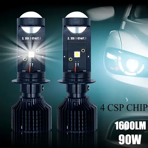 Світлодіодні автомобільні лампи, Авто Лід Лампи H7 Y10 Pro LED з лінзою - фото 4