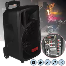 Портативна Bluetooth акустика Su-Kam BT100D акумуляторна 500 Вт із мікрофоном, пультом, 12v/220v