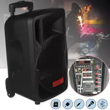 Портативная Bluetooth акустика Su-Kam BT100D аккумуляторная 500Вт с микрофоном, пультом, 12v\220v