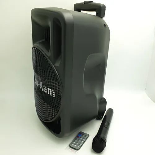Портативная Bluetooth акустика Su-Kam BT100D аккумуляторная 500Вт с микрофоном, пультом, 12v\220v - фото 4