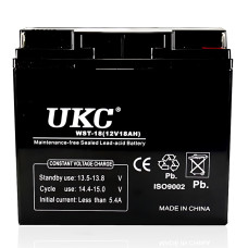 Акумулятор компактний олив'яно-кислотний UKC 12V/18A, гелевий АКБ