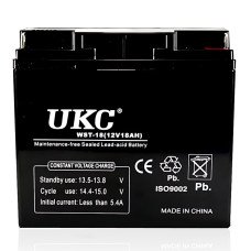 Аккумулятор компактный свинцово-кислотный UKC 12V/18A, гелевый АКБ