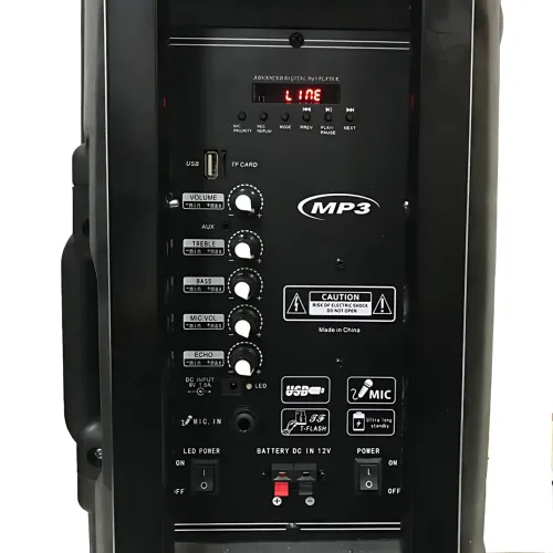 Портативная колонка Su-Kam BT 150D + 2 микрофона, большая колонка 12v\220v с Bluetooth на аккумуляторе - фото 14
