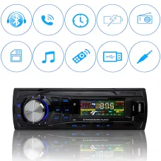 Автомагнитола MP3 JSD 306BT ISO со съемной панелью, 60Wx4, OEL-дисплей, трехполосный органайзер, FM, AUX, RCA