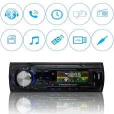 Автомагнітола MP3 JSD 306BT ISO зі знімною панеллю, 60Wx4, OEL-дисплей, трисмуговий органайзер, FM, AUX, RCA