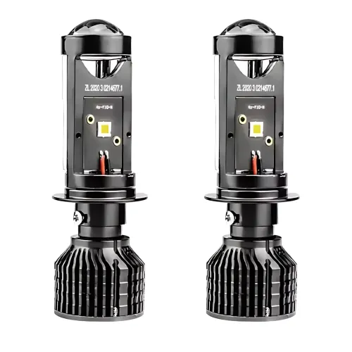 Светодиодные автомобильные лампы Y10 H4, авто LED лампа 70W, диаметр линзы 25 мм, белый свет 6000к, 9-16 В - фото 3