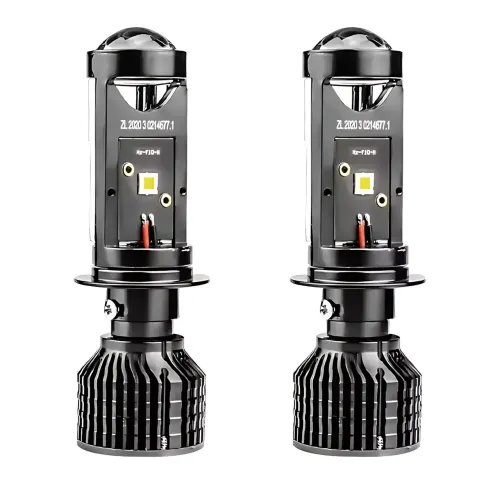 Світлодіодні автомобільні лампи Y10 H4, авто LED-лампа 70W, діаметр лінзи 25 мм, біле світло 6000 к, 9-16 В - фото 4