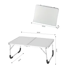 Складаний компактний стіл Folding table AND844-846 для ноутбука, пікніка, кемпінгу, білий