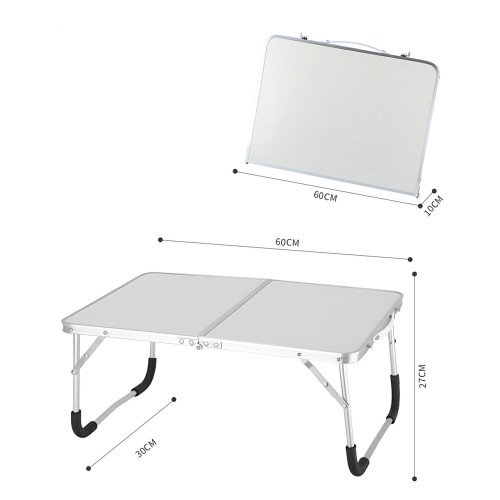 Складаний компактний стіл Folding table AND844-846 для ноутбука, пікніка, кемпінгу, білий