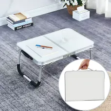 Складаний компактний стіл Folding table AND844-846 для ноутбука, пікніка, кемпінгу, білий