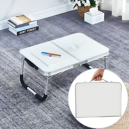 Складаний компактний стіл Folding table AND844-846 для ноутбука, пікніка, кемпінгу, білий