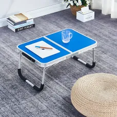 Складаний компактний стіл Folding table AND844-846 для ноутбука, пікніка, кемпінгу, білий Синій