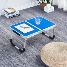 Складаний компактний стіл Folding table AND844-846 для ноутбука, пікніка, кемпінгу, білий Синій