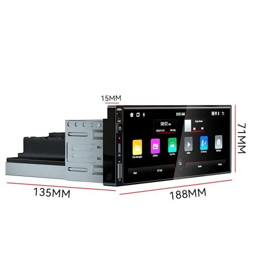 Автомагнітола 6288A 1din, на Android, 2/32Gb, 4х60W, з 6,9 екраном, GPS, Wi-Fi, Dual Zone, Bluetooth - фото 10