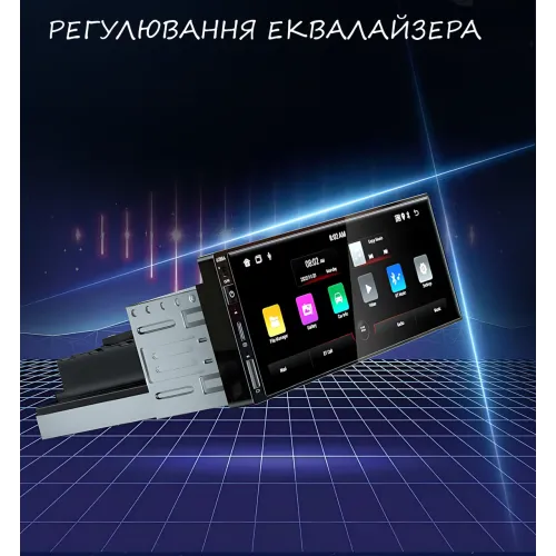 Автомагнітола 6288A 1din, на Android, 2/32Gb, 4х60W, з 6,9 екраном, GPS, Wi-Fi, Dual Zone, Bluetooth - фото 5