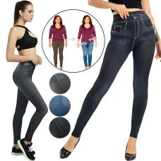 Джеггинсы Slim`N Lift jeggings Caresse Jeans, утягивающие леггинсы для моделирования фигуры, SM - 5XL, черный