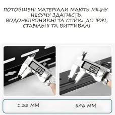 Настінна багатофункціональна стійка Tool rest AND-73-40-40PCS, кухонний органайзер 40 см для ножів, рушників