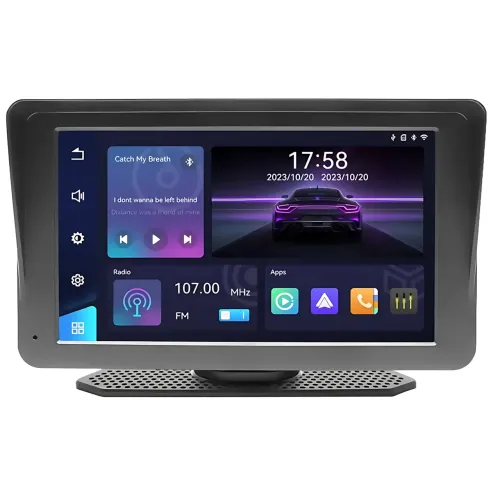Бездротова автомобільна стереосистема Apple CarPlay 7 з портативним сенсорним екраном, Carplay 701W - фото 2