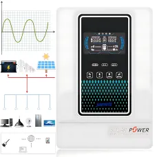 Гібридний інвертор Jarrett JAB-6.5KW, 48V, 150 A, 6500 Вт, 1 фаза, резервне живлення, ДБЖ, UPS