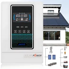 Гібридний інвертор Jarrett JAXM-4.5KW, 4500W, 24 V, 1 фаза, 140A, 9000VA, чиста синусоїда