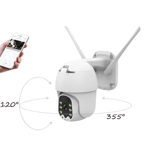 Вулична 4G-камера відеоспостереження TP4 3MP з SIM-карткою, PTZ, сонячною батареєю, двостороннім аудіо, ІЧ-діоди - фото 4