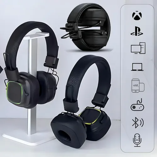 Навушники Marshall MDR BT: Bluetooth 5.1, 80+ годин роботи, бездротове заряджання, мікрофон, 40 мм, чорний - фото 2