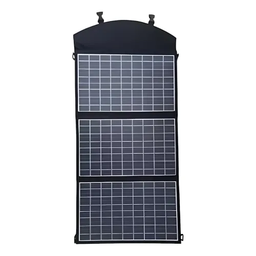 Складана Сонячна Панель 100W з трьома секціями, портативна сонячна панель із монокристалічною батареєю - фото 2