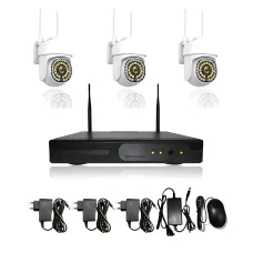 Комплект відеоспостереження DVR KIT 7103, реєстратор + 3 поворотні камери