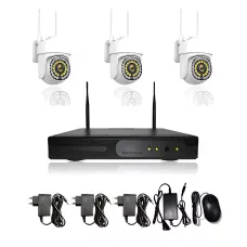 Комплект відеоспостереження DVR KIT 7103, реєстратор + 3 поворотні камери