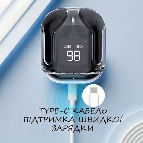 Бездротові навушники Bluetooth ultrapods з мікрофоном, 250 мА·год, сумісні з Android і Apple, діапазон 10 м - фото 4