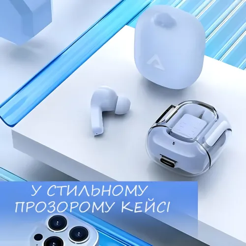 Бездротові навушники Bluetooth ultrapods з мікрофоном, 250 мА·год, сумісні з Android і Apple, діапазон 10 м Білий - фото 10