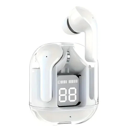 Бездротові навушники Bluetooth ultrapods з мікрофоном, 250 мА·год, сумісні з Android і Apple, діапазон 10 м Білий - фото 2