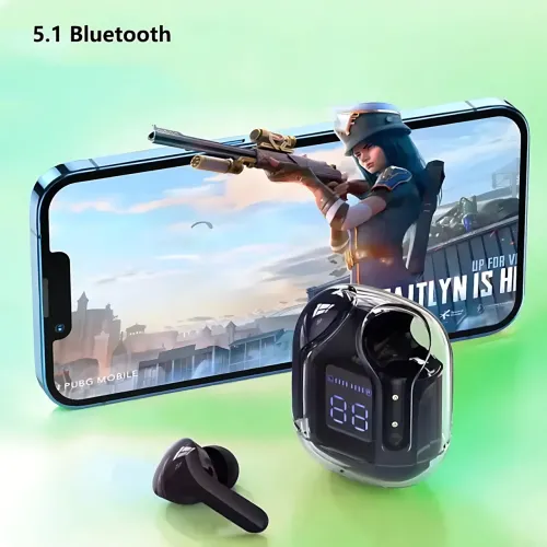 Бездротові навушники Bluetooth ultrapods з мікрофоном, 250 мА·год, сумісні з Android і Apple, діапазон 10 м Блакитний - фото 9