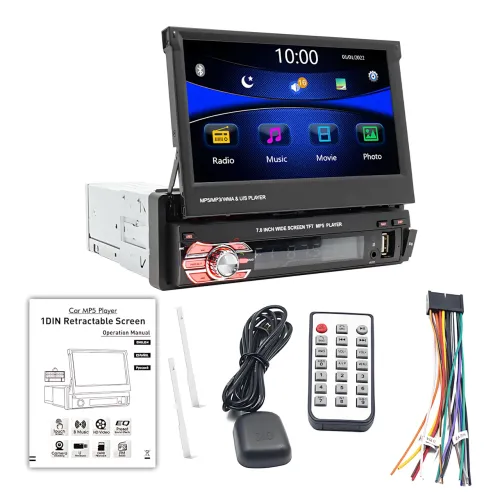Авто магнітола SWM 9612G з висувним екраном 7, Bluetooth Car Stereo, 1DIN, з камерою заднього огляду - фото 10