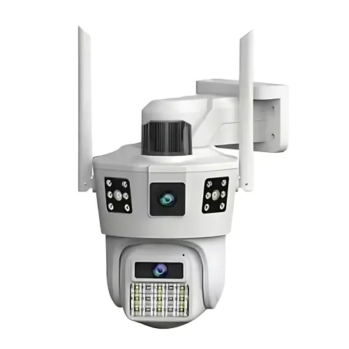 Вулична Wi-Fi камера відеоспостереження 12 Мп SD 39 з поворотом і нічним баченням, з 2 лінзами та 4G - фото 2
