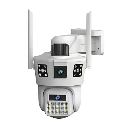 Уличная Wi-Fi камера видеонаблюдения 12 Мп SD 39 с поворотом и ночным видением, с 2 линзами и 4G - фото 2
