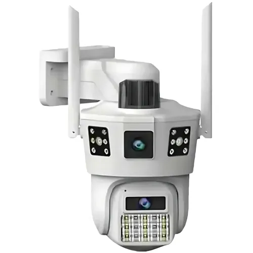 Уличная Wi-Fi камера видеонаблюдения 12 Мп SD 39 с поворотом и ночным видением, с 2 линзами и 4G - фото 4